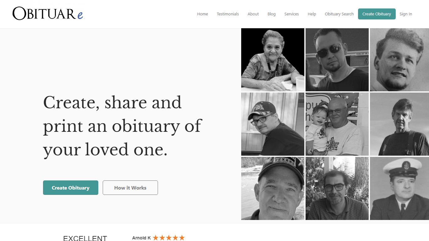 Create an Obituary | Obituary templates and generator available